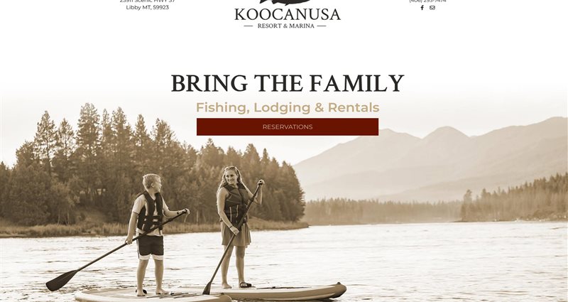 Website Express Kalispell Design Portfolio Koocanusa Resort