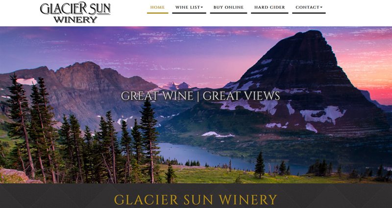 Website Express Kalispell Design Portfolio Glacier Sun Winery