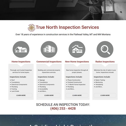 True North Inspection Services - full home page