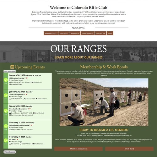Colorado Rifle Club - Full Home Page