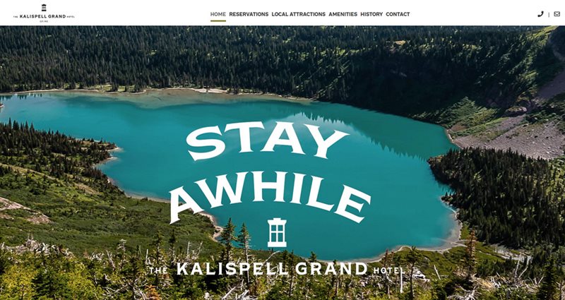Website Express Kalispell Design Portfolio Kalispell Grand Hotel