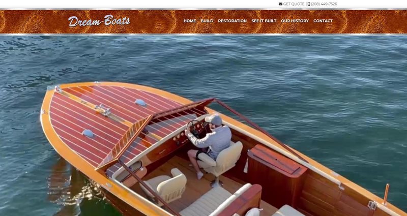Dream Boats, Inc. in the Website Express Design Portfolio
