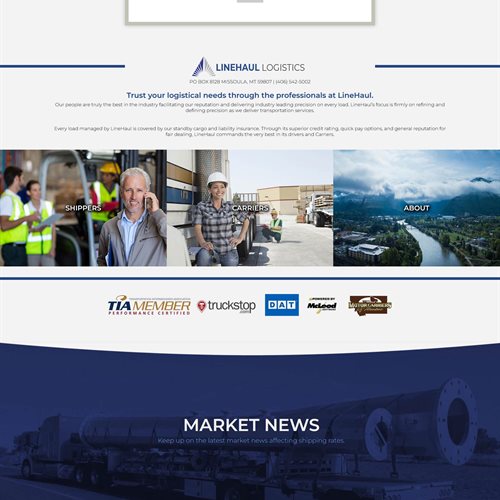 Linehaul Logistics - Full Home Page