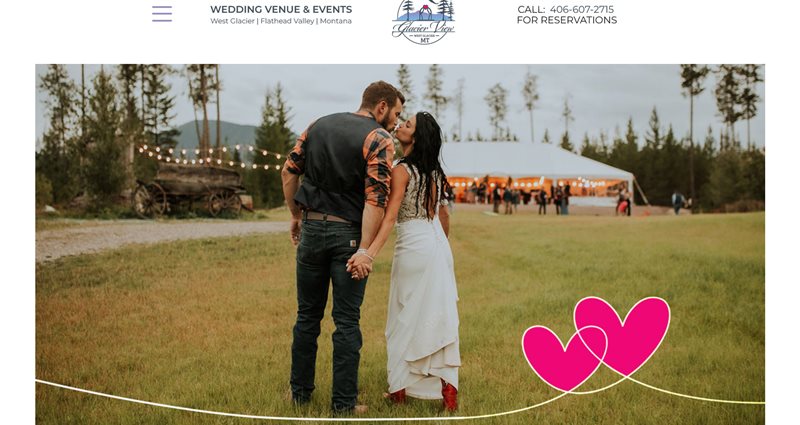 Website Express Kalispell Design Portfolio Glacier View Weddings
