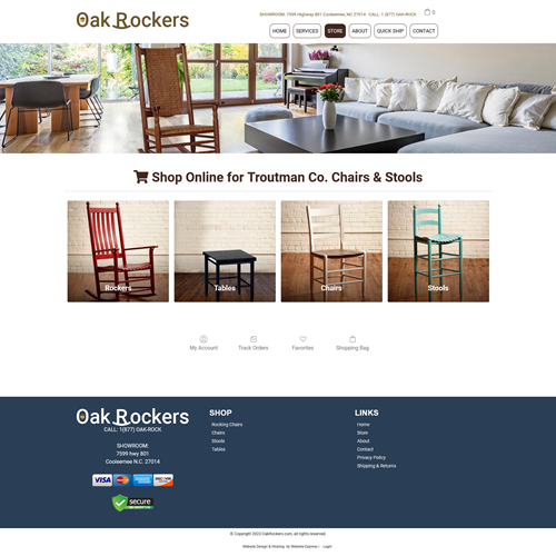 Oak Rockers - Store Page